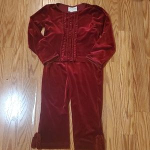 Toddler Burgundy Red Matching Set